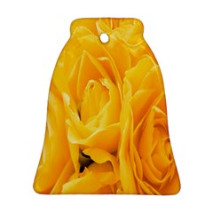 Yellow Neon Flowers Bell Ornament (two Sides) by Simbadda