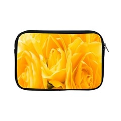 Yellow Neon Flowers Apple Ipad Mini Zipper Cases by Simbadda