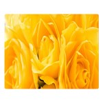 Yellow Neon Flowers Double Sided Flano Blanket (Large)  80 x60  Blanket Front