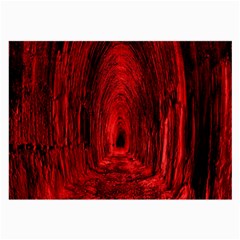 Tunnel Red Black Light Large Glasses Cloth by Simbadda