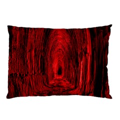 Tunnel Red Black Light Pillow Case by Simbadda