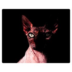 Sphynx cat Double Sided Flano Blanket (Medium) 