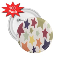 Star Colorful Surface 2 25  Buttons (100 Pack)  by Simbadda