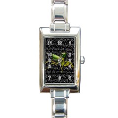 Mantis Rectangle Italian Charm Watch by Valentinaart