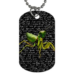 Mantis Dog Tag (two Sides) by Valentinaart