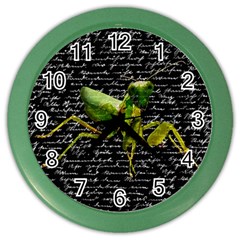 Mantis Color Wall Clocks by Valentinaart