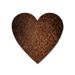 Texture Background Rust Surface Shape Heart Magnet by Simbadda