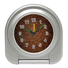 Texture Background Rust Surface Shape Travel Alarm Clocks by Simbadda