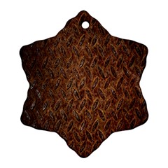 Texture Background Rust Surface Shape Ornament (snowflake) by Simbadda