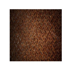 Texture Background Rust Surface Shape Small Satin Scarf (square) by Simbadda