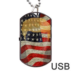 American President Dog Tag Usb Flash (one Side) by Valentinaart