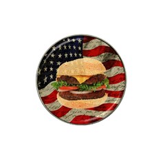 Hamburger Hat Clip Ball Marker (4 Pack)