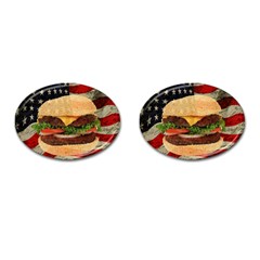 Hamburger Cufflinks (oval) by Valentinaart