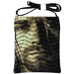 Kurt Cobain Shoulder Sling Bags by Valentinaart