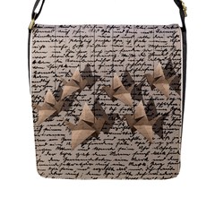 Paper Cranes Flap Messenger Bag (l) 