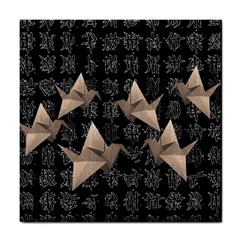 Paper Cranes Tile Coasters by Valentinaart
