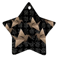 Paper Cranes Star Ornament (two Sides)