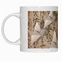 Paper Cranes White Mugs by Valentinaart