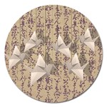 Paper cranes Magnet 5  (Round) Front