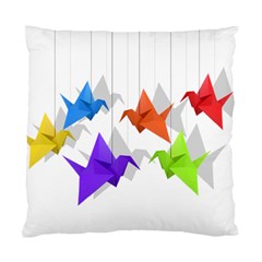 Paper Cranes Standard Cushion Case (two Sides) by Valentinaart