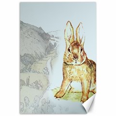 Rabbit  Canvas 12  X 18   by Valentinaart