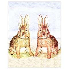 Rabbits  Drawstring Bag (small) by Valentinaart