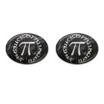 Pi Cufflinks (Oval) Front(Pair)