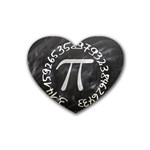 Pi Heart Coaster (4 pack)  Front