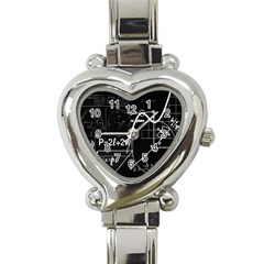 School Board  Heart Italian Charm Watch