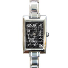 School board  Rectangle Italian Charm Watch