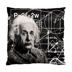 Albert Einstein Standard Cushion Case (two Sides) by Valentinaart