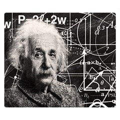 Albert Einstein Double Sided Flano Blanket (small)  by Valentinaart