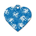 Pattern Dog Tag Heart (One Side) Front