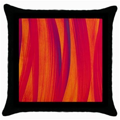 Pattern Throw Pillow Case (black) by Valentinaart