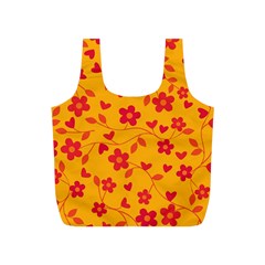 Floral Pattern Full Print Recycle Bags (s)  by Valentinaart