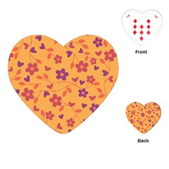 Floral Pattern Playing Cards (heart) 
