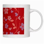 Floral pattern White Mugs Right