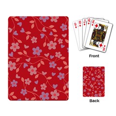 Floral Pattern Playing Card by Valentinaart
