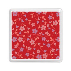 Floral pattern Memory Card Reader (Square) 