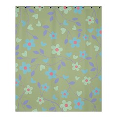 Floral Pattern Shower Curtain 60  X 72  (medium)  by Valentinaart