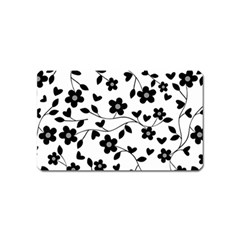 Floral Pattern Magnet (name Card) by Valentinaart