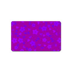 Floral Pattern Magnet (name Card) by Valentinaart