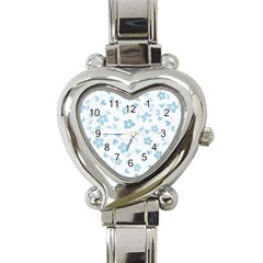 Floral Pattern Heart Italian Charm Watch by Valentinaart