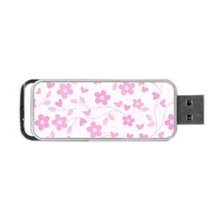 Floral Pattern Portable Usb Flash (one Side) by Valentinaart