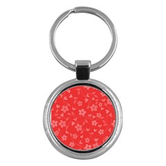 Floral Pattern Key Chains (round)  by Valentinaart