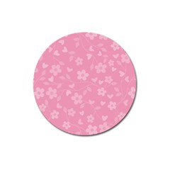 Floral pattern Magnet 3  (Round)