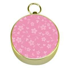 Floral pattern Gold Compasses