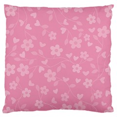 Floral pattern Large Flano Cushion Case (Two Sides)