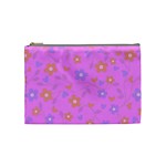 Floral pattern Cosmetic Bag (Medium)  Front