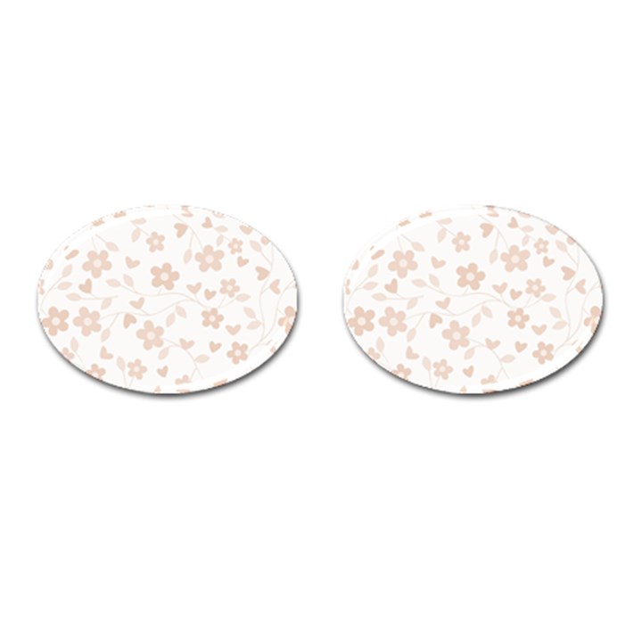 Floral pattern Cufflinks (Oval)